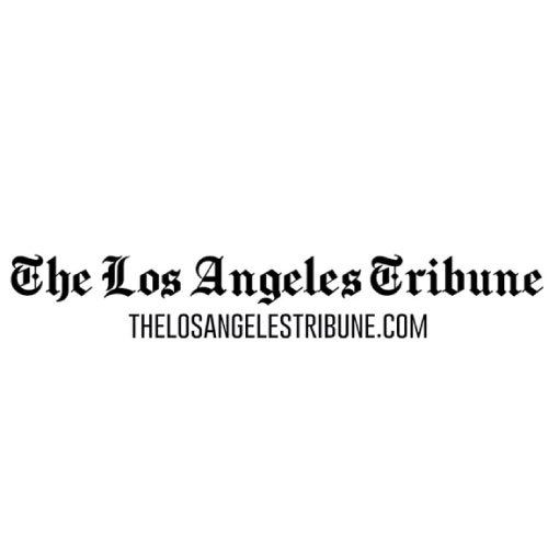 The los angeles tribune logo on a white background.