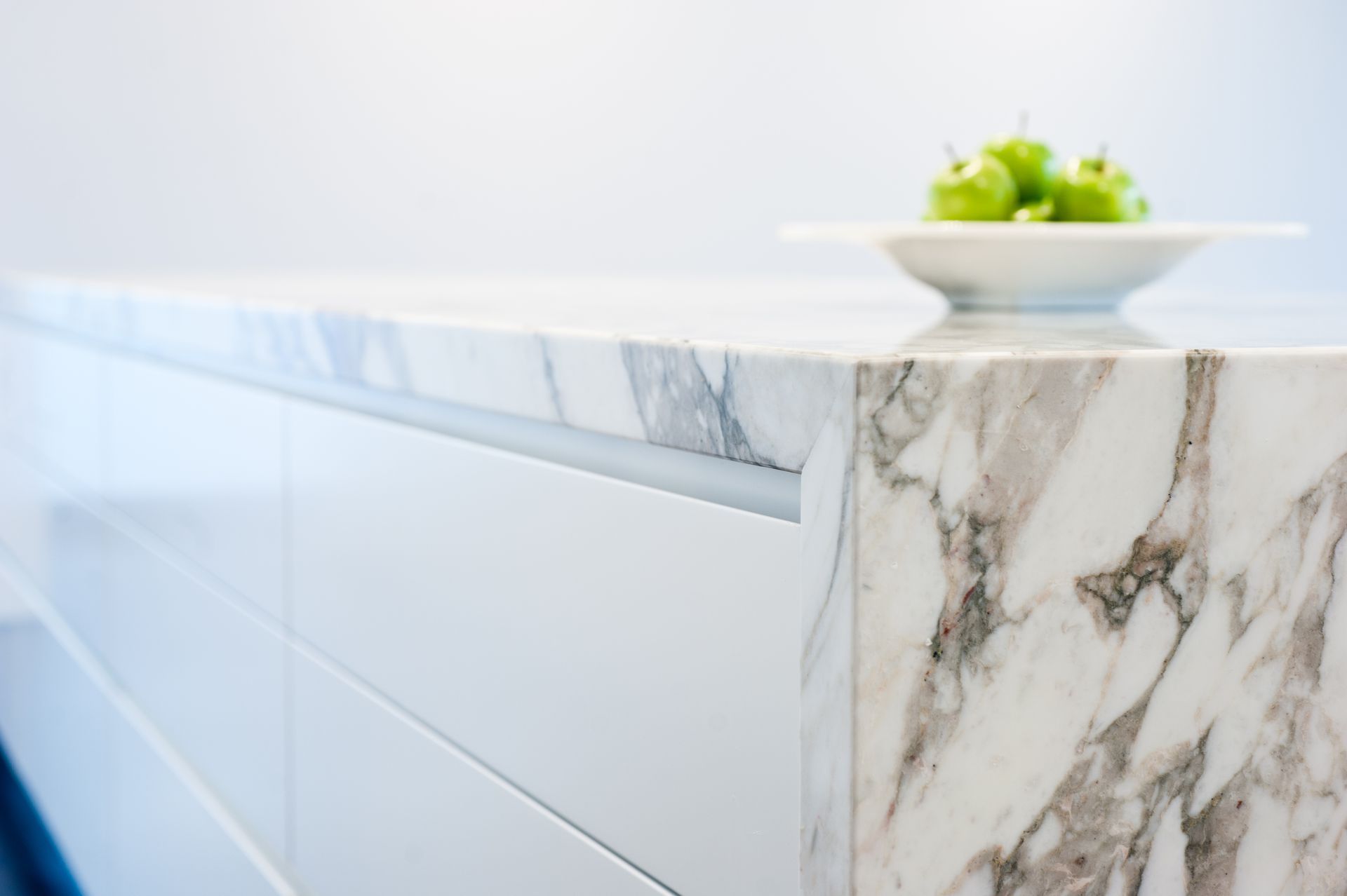 kitchen top thick marble stone edge