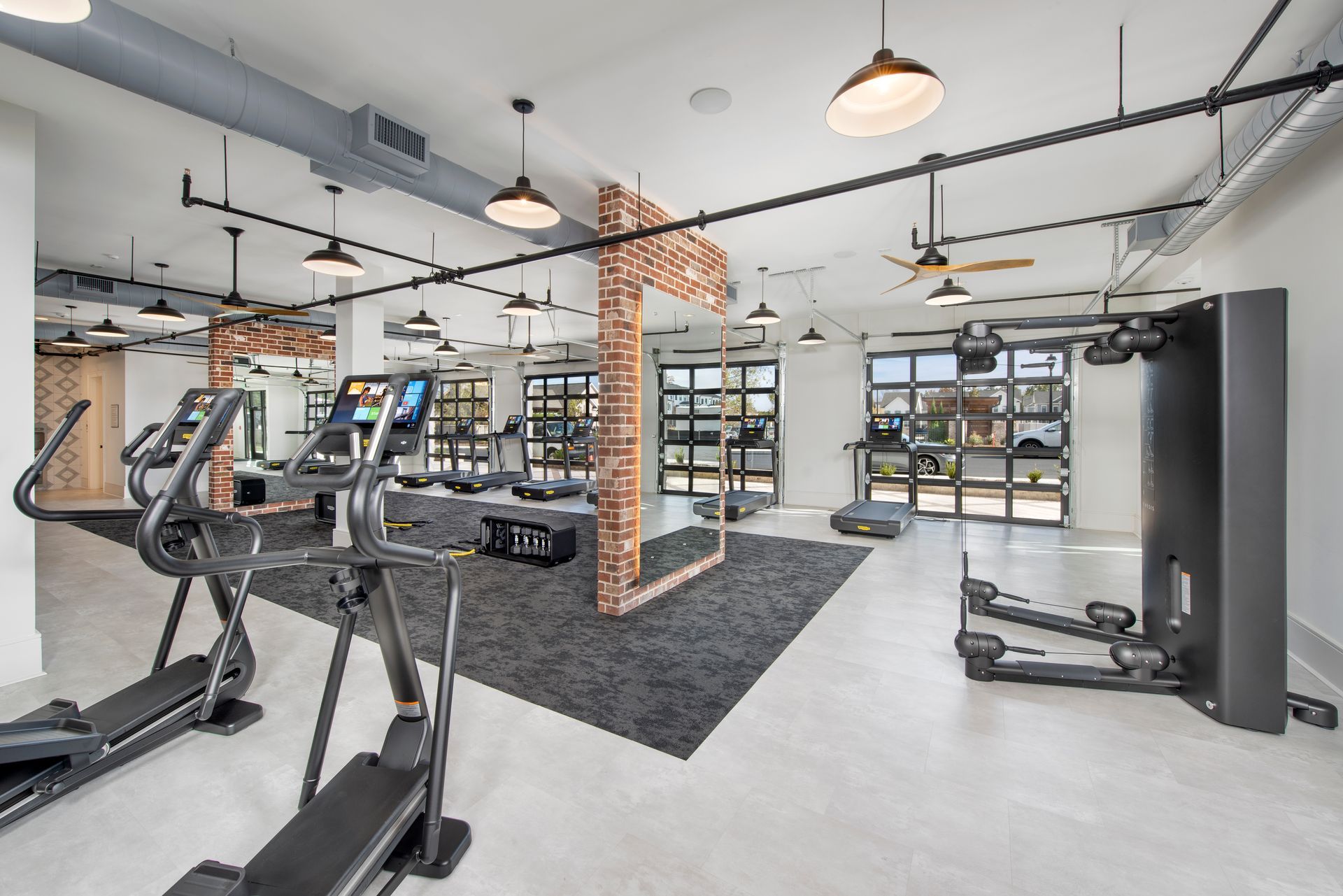 Fitness center at The Heights at Millcroft in Buford, GA.