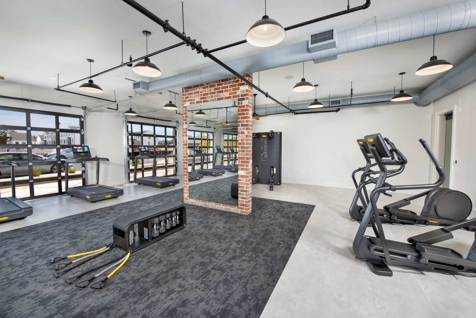 Fitness center at The Heights at Millcroft in Buford, GA.