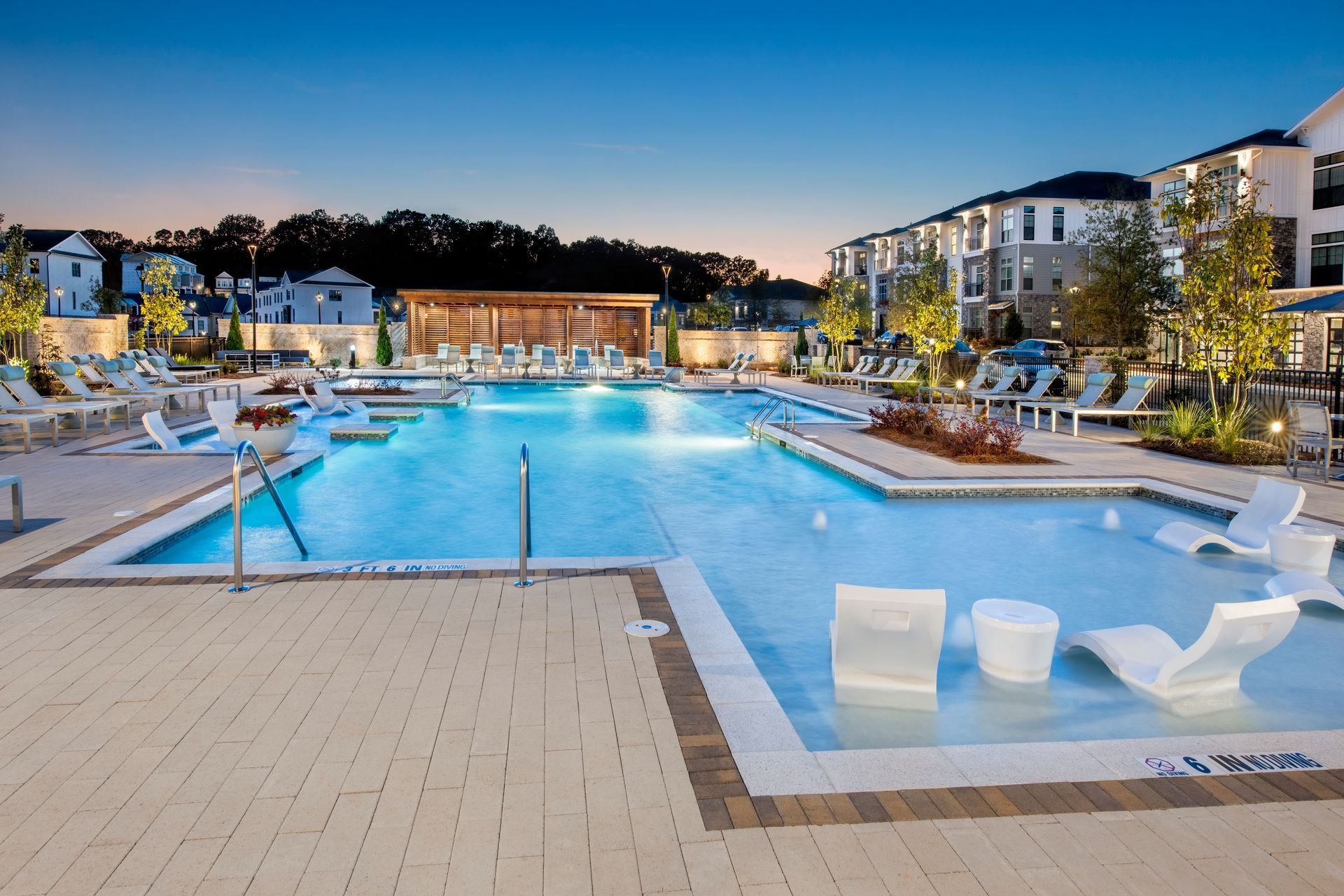 Swimming pool at The Heights at Millcroft in Buford, GA.