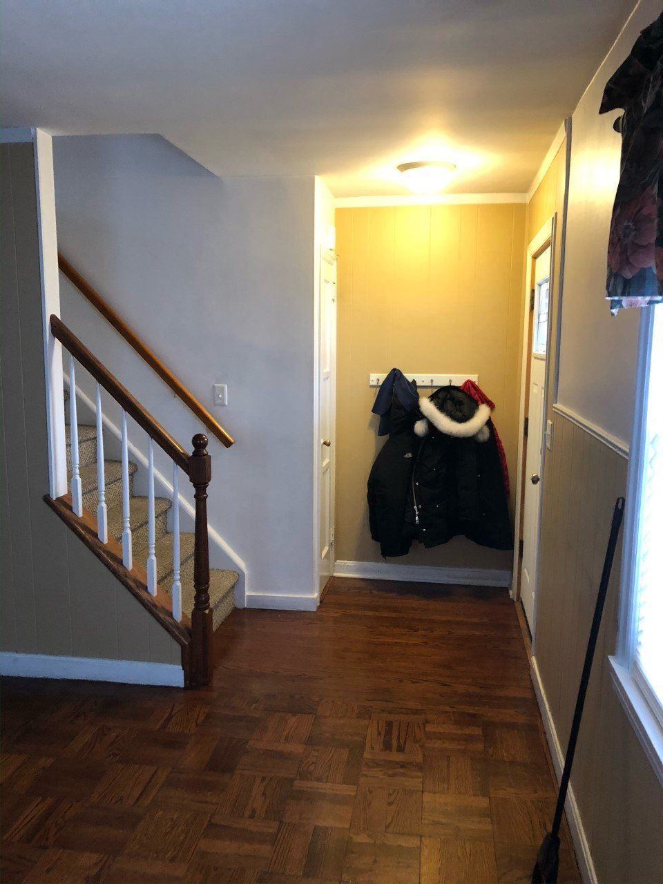 Wood Stair Before — Middlesex, NJ — Arruda Renovations