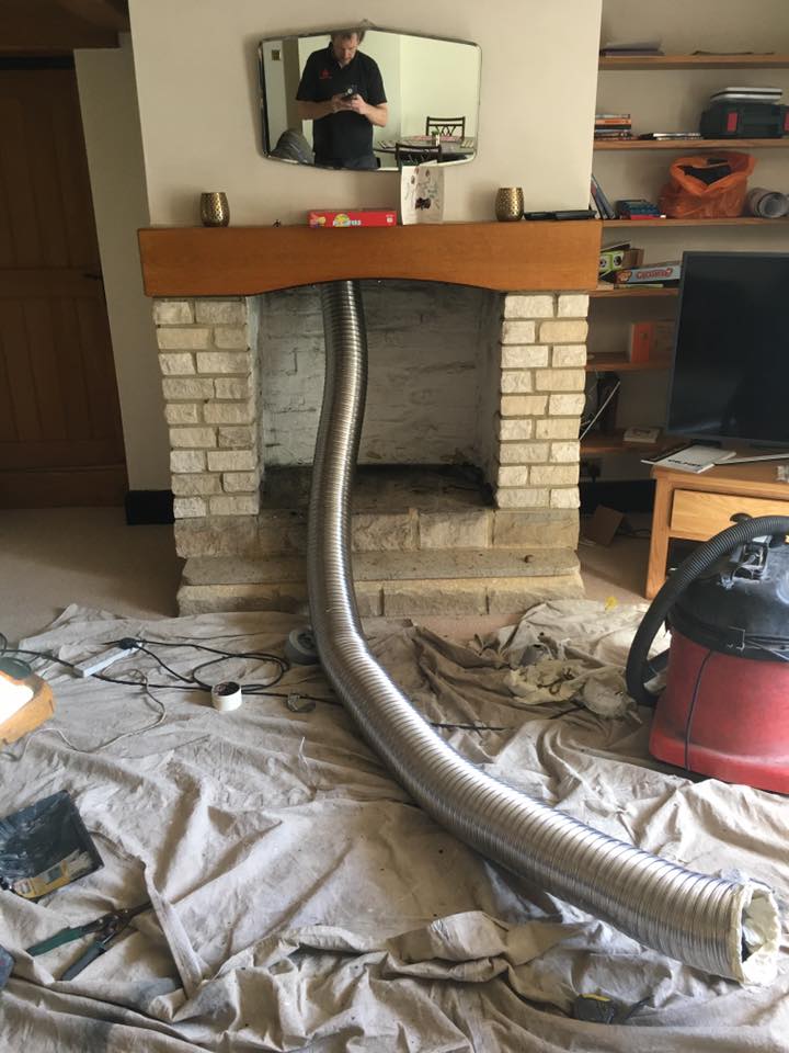 Flue installation by the Fireplace Isle of Wight