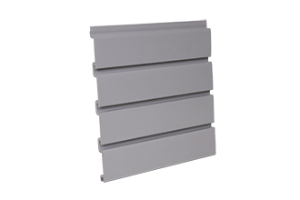 Gray slatwall organizer panel color option
