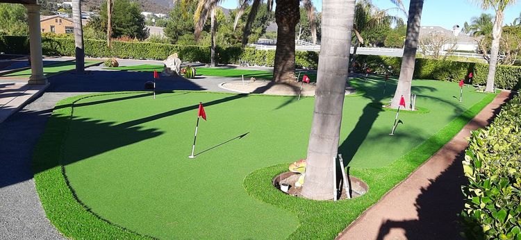 synthetic putting green