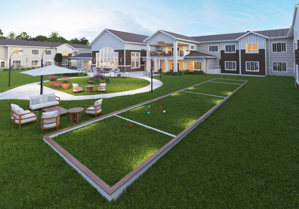 small dog on pet turf