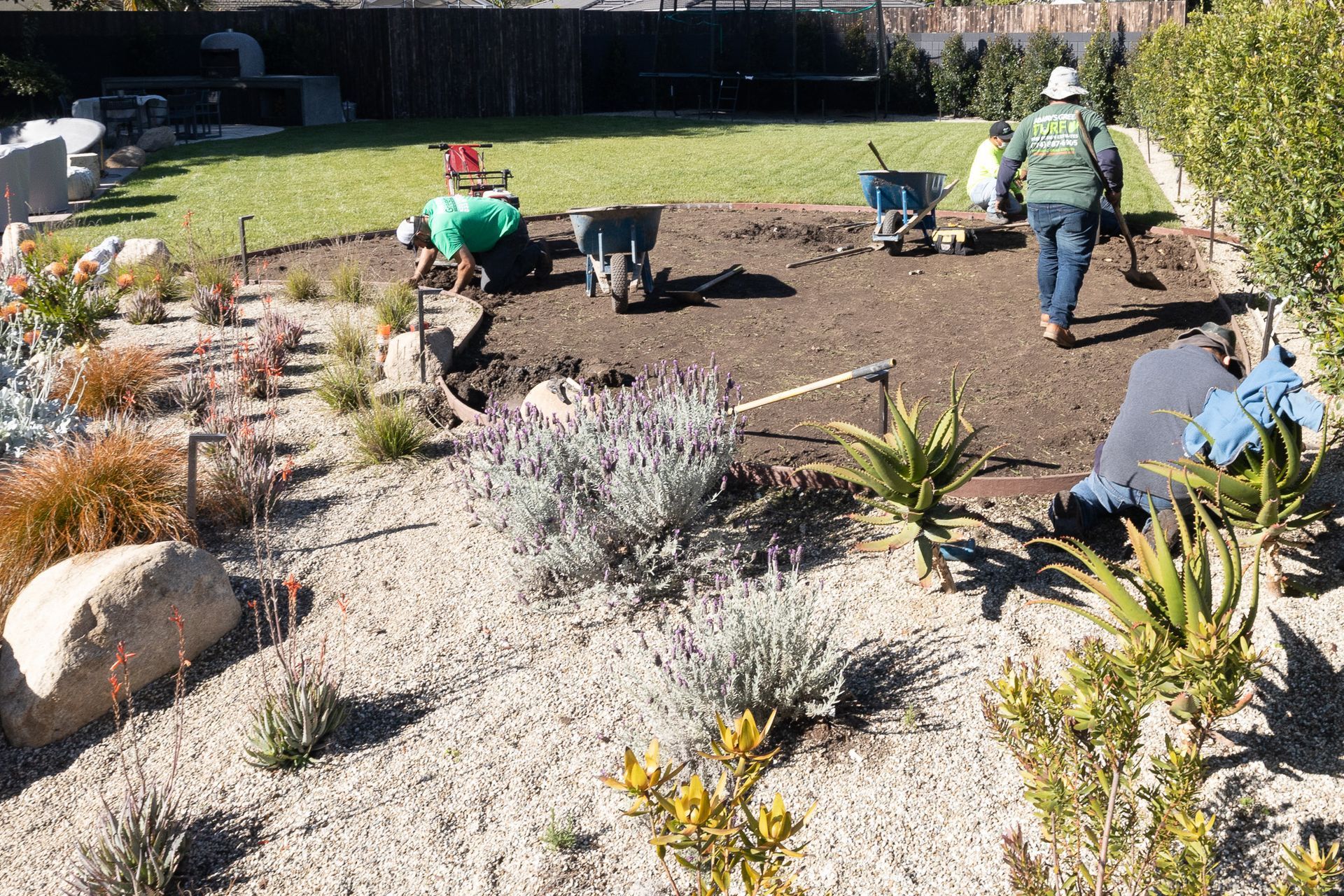 artificial grass installation in Whittier