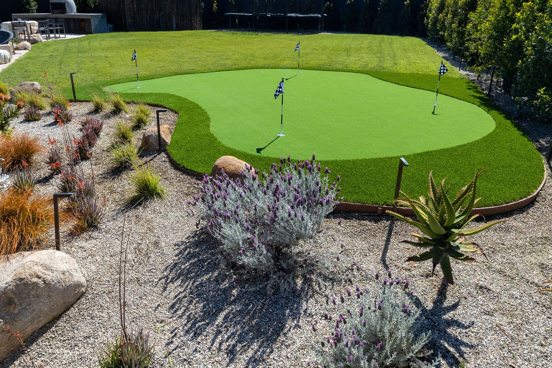 Synthetic pitching green installation in Whittier