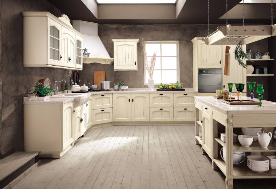 cucina bianca in stile classico