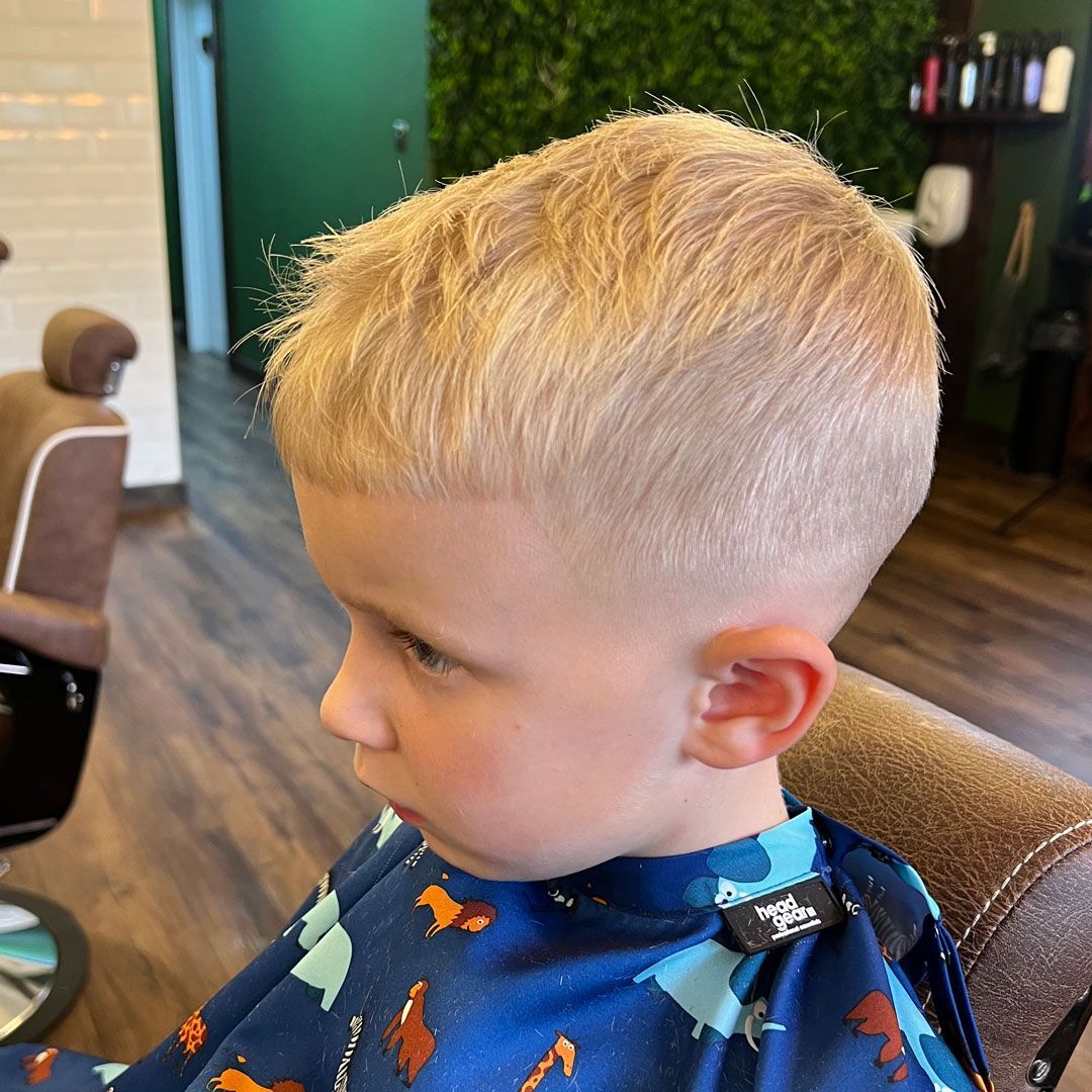 young boys haircut at swaffields