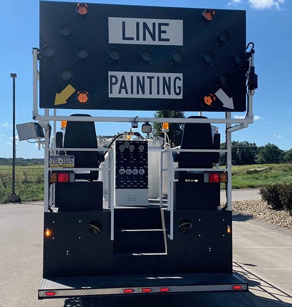 Line Painting Sign — Pittsburgh, PA — CASMAC Line Striping Inc.