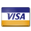 We accept visa credit or debit cards for payment