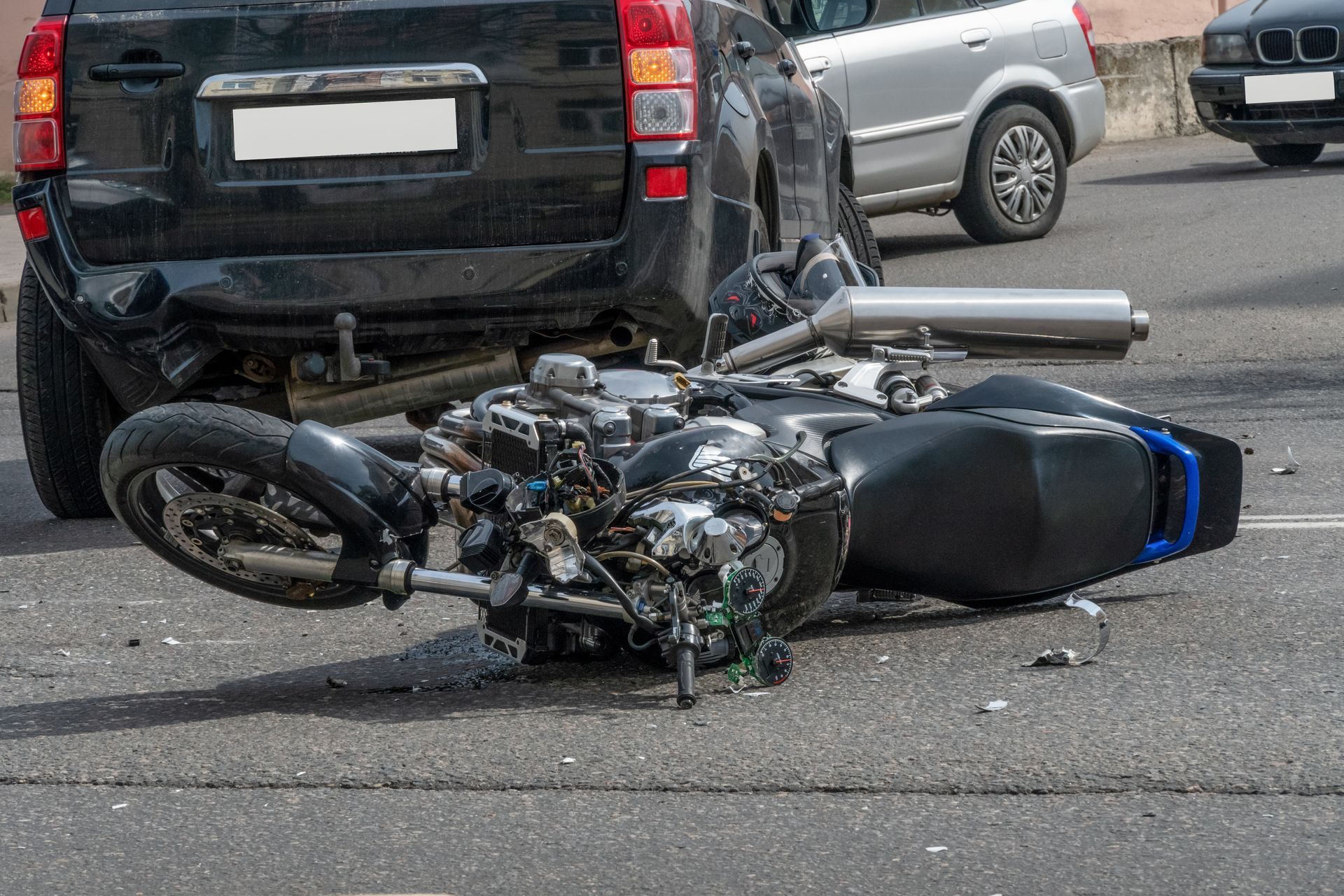 Motorcycle Accident Lawyer — Accident on Road in Fairmont, WV