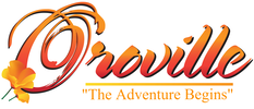 A logo for a company that says the adventure begins