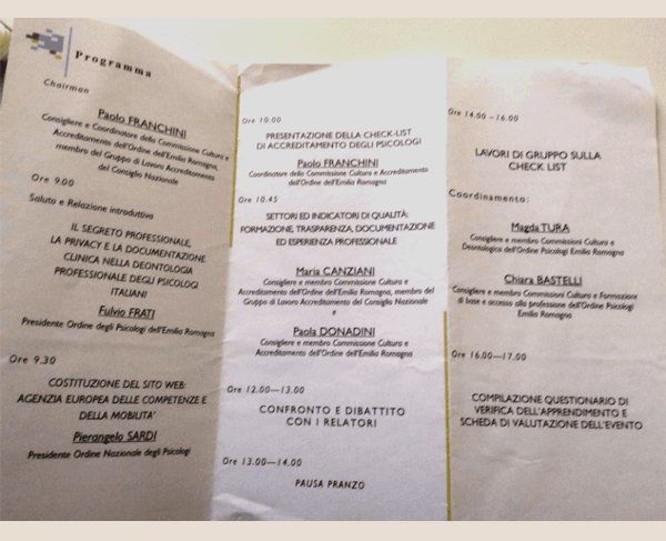 programma di un workshop