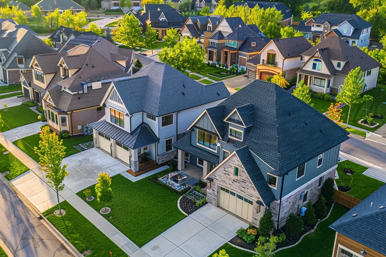 Elgin IL roofing professionals recommend asphalt shingle roofing for its Class A fire rating, algae resistance, and low life-cycle cost.