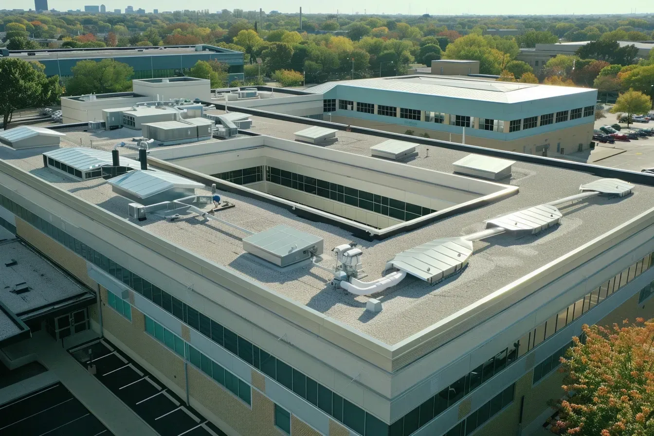 Custom commercial flat roofing systems Elgin IL tailored for retail, industrial, and municipal buildings.