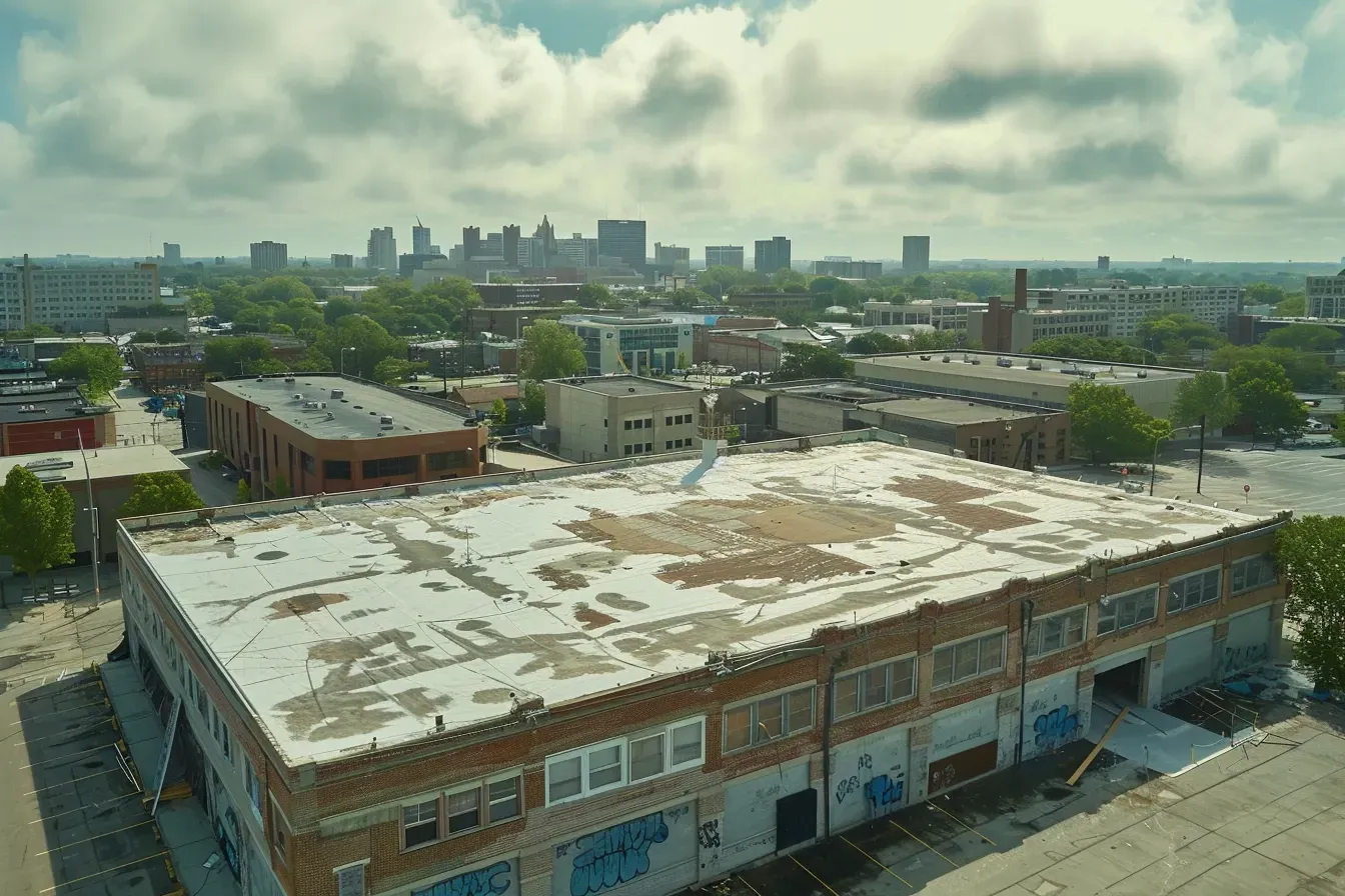 Roof membrane repair Elgin IL for commercial properties with aged EPDM or failing flashing seals.