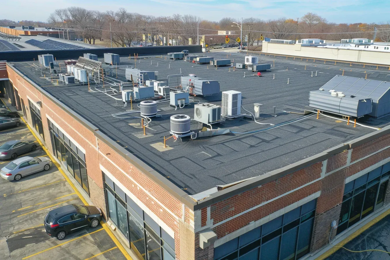 High-performance commercial flat roof installs in Elgin IL with hurricane-rated, UV-resistant membrane systems.
