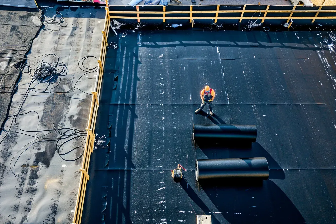 Our flat roofing systems in Elgin IL are engineered for fire resistance, wind uplift protection, and superior waterproofing.