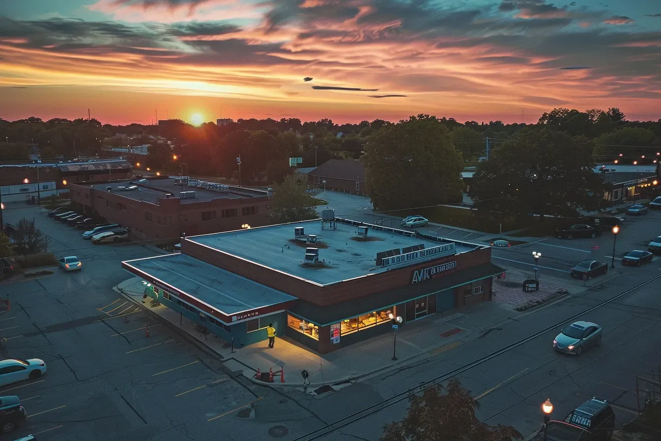 Our expert flat roofing contractors in Elgin IL provide top-tier flat roof installation, replacement, and leak repair for residential and commercial buildings.
