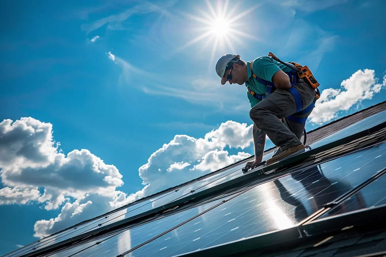 Our Elgin IL solar roofing contractors install integrated photovoltaic roof systems with durable, weatherproof solar panels.