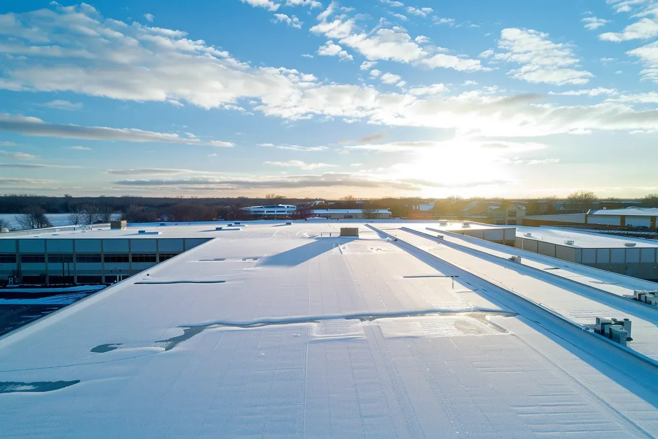 Commercial flat roof repair in Elgin IL for TPO, EPDM, and modified bitumen systems on warehouses and retail centers.