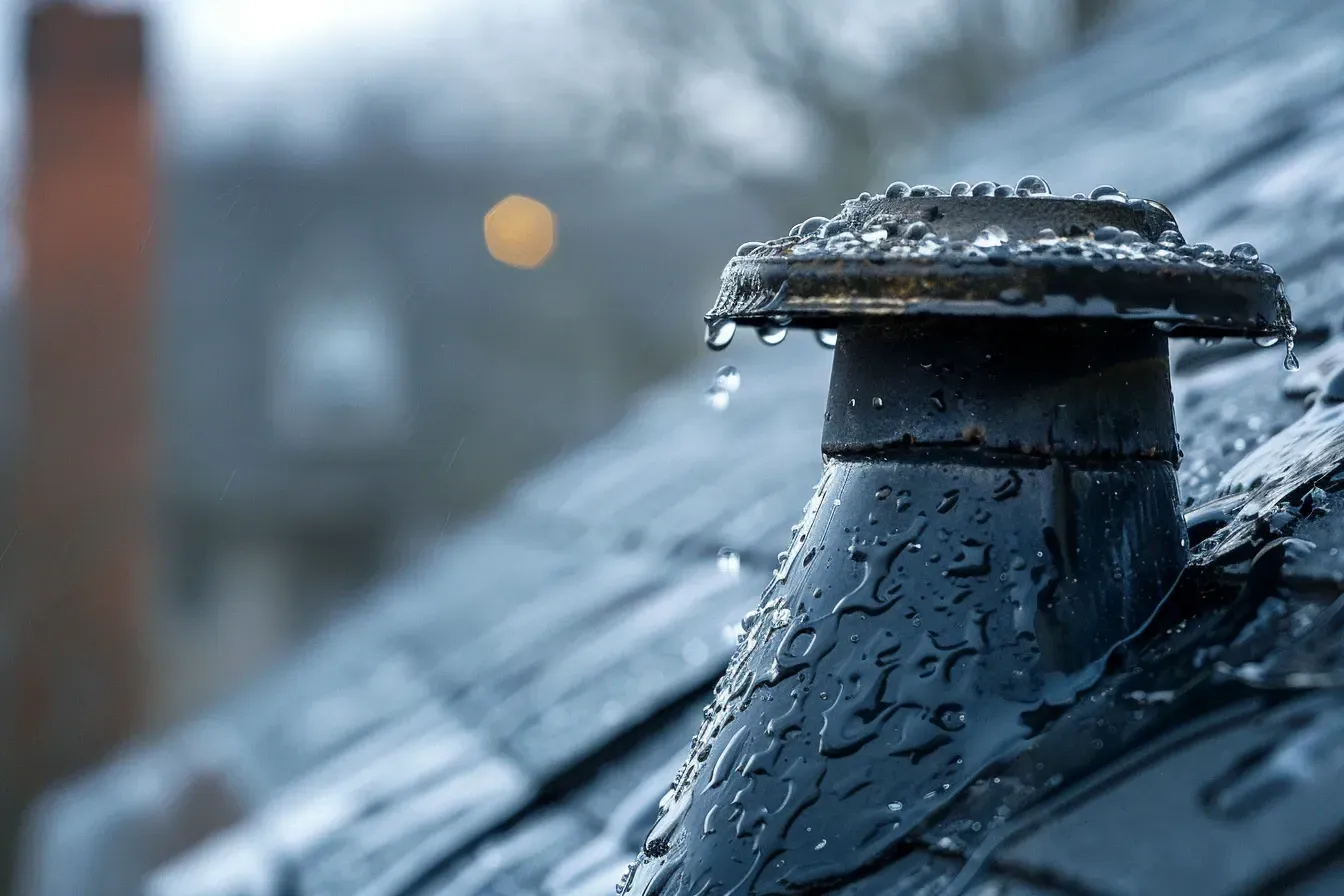 Built-up roof (BUR) repair services in Elgin IL with gravel ballast reset, asphalt patching, and sealing.