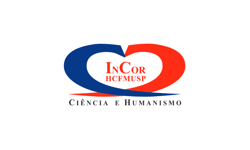 Logo for InCor HCFMUSP: Blue and red heart shape with text "InCor" and "Ciência e Humanismo".