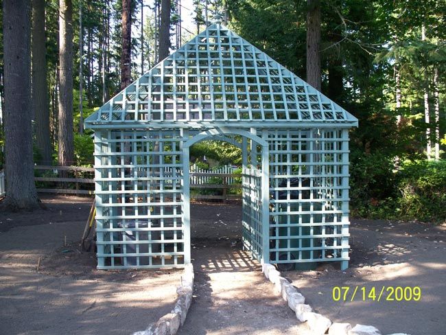 Heritage Landscaping — Blue Wooden Structure in Poulsbo, WA