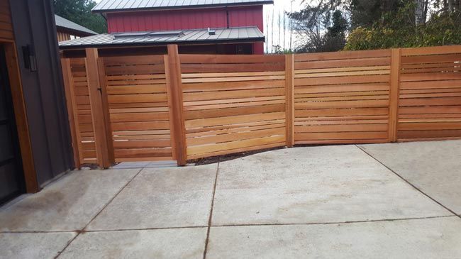 Fence — Tall Wooden Fence in Poulsbo, WA