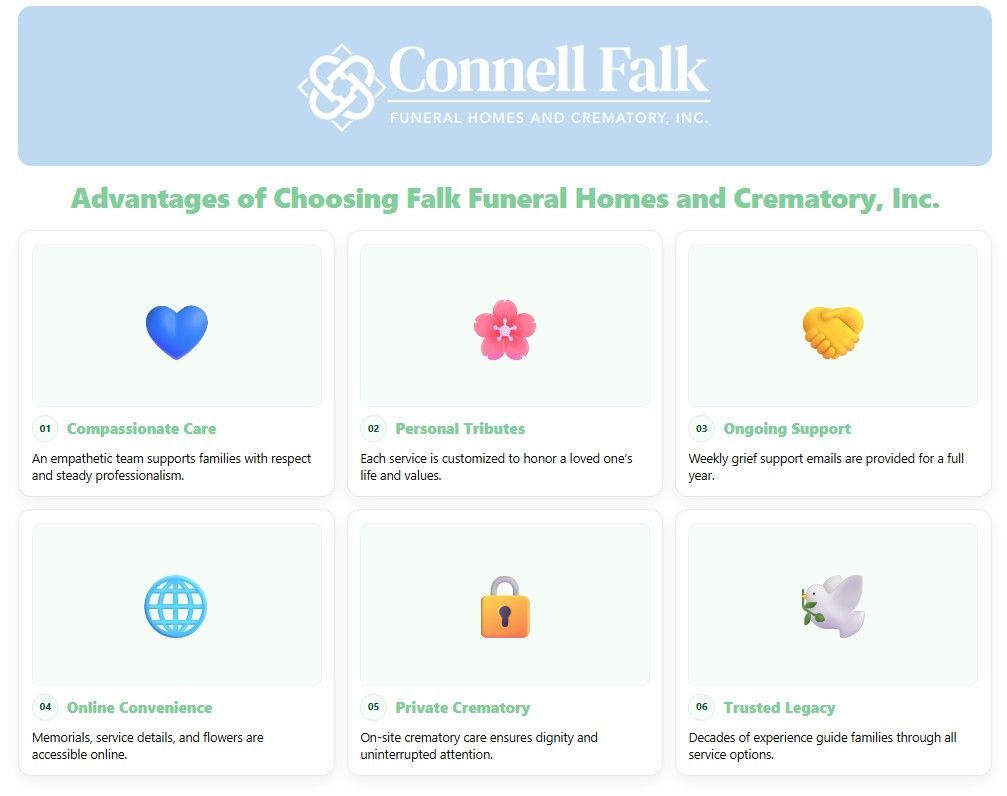 Advantages of Choosing Falk Funeral Homes and Crematory, Inc.