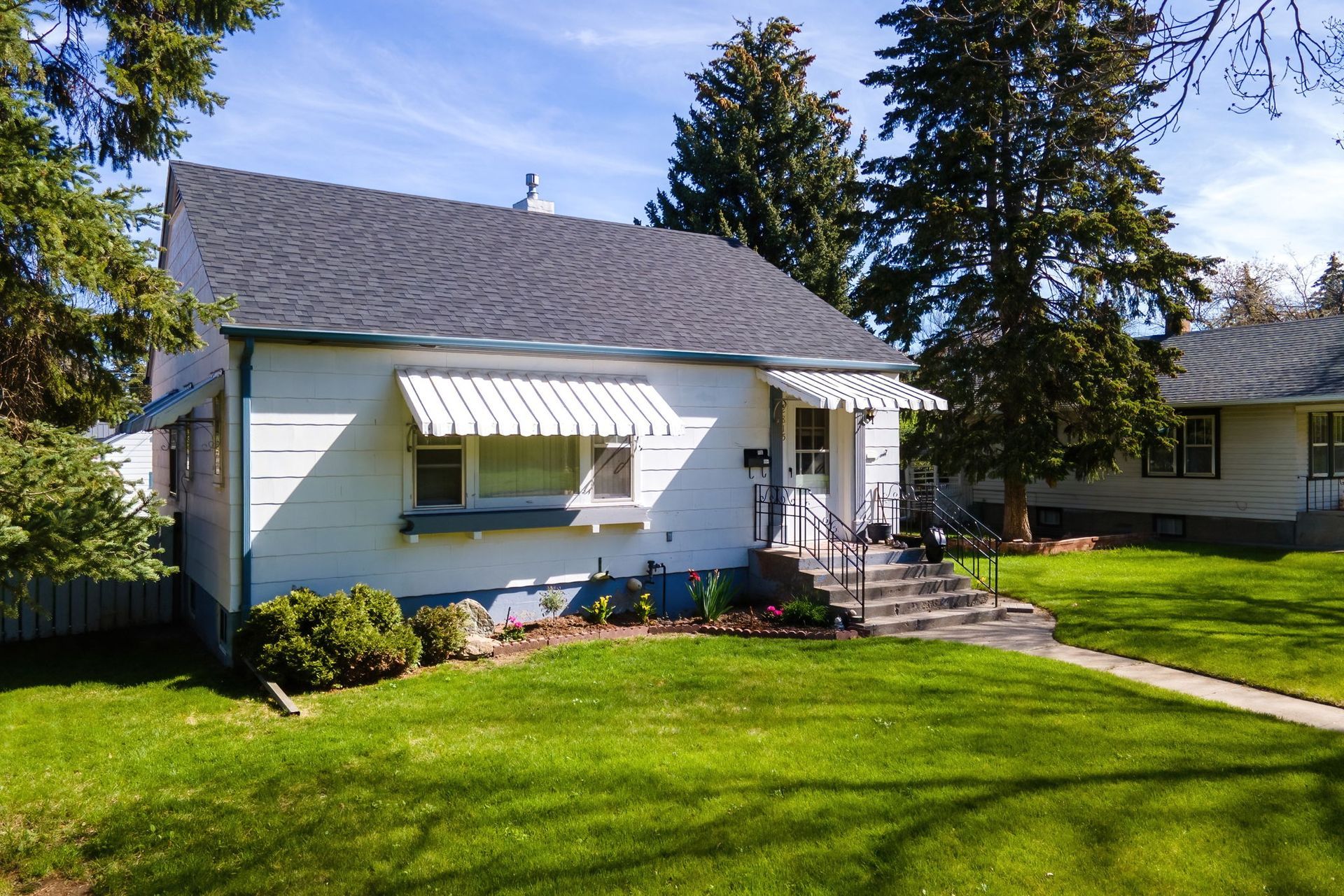 Home with white siding