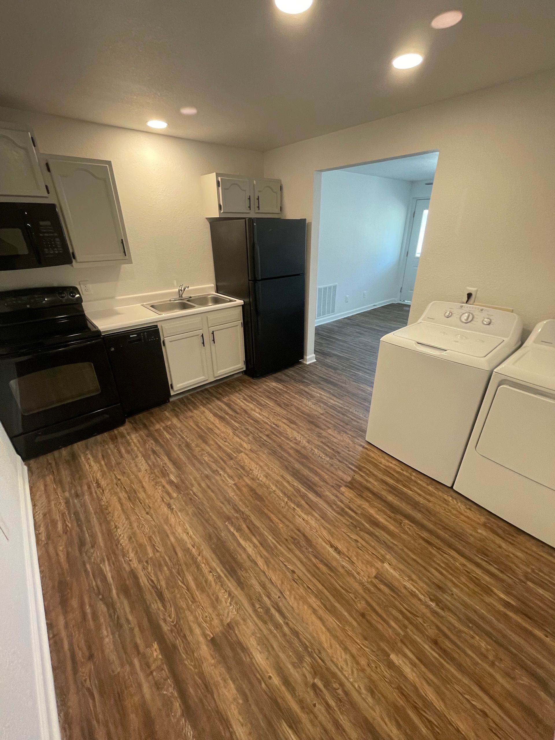 Kitchen and washer and dryer