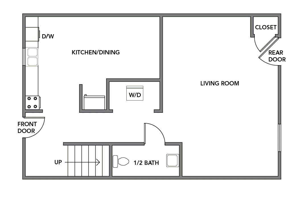 Floor Plan - Townhome 1st floor