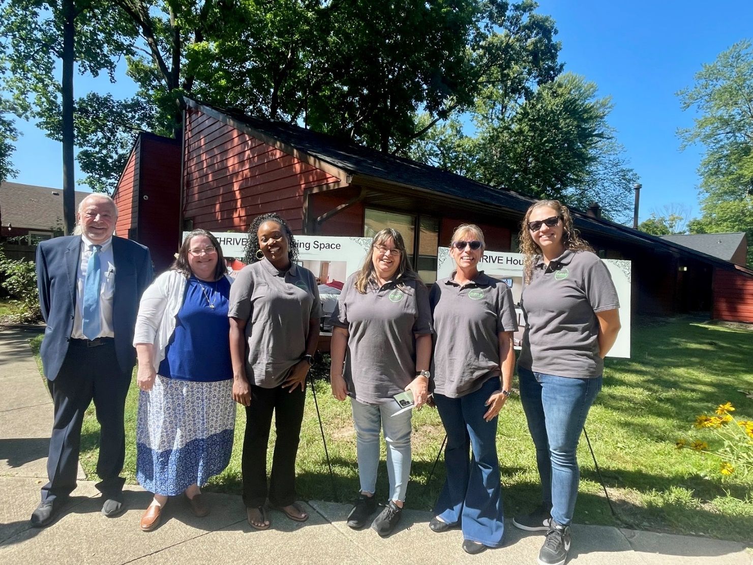 L to R: Dr. James Orlando, Dr. Debbie Walsh, Toyin Odunmbaku, Ruthann Paulus-Bland, Heather Bakeman-Bosecker, and Crystal Alwine