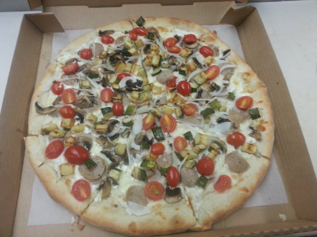 Vegetable Chucks Pizza — Creedmoor, NC — Rino's Italian Grill and Pizza