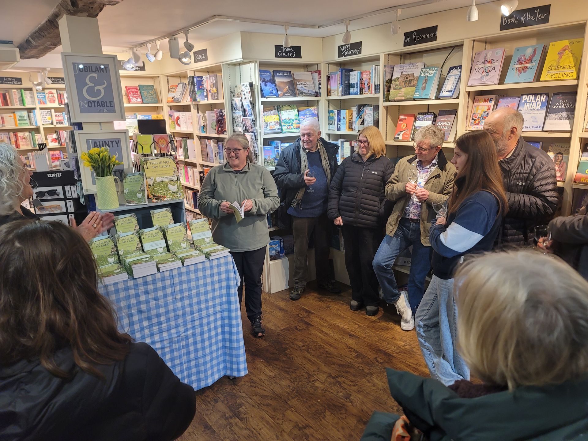 Image of the book launch of This Is Not My Land