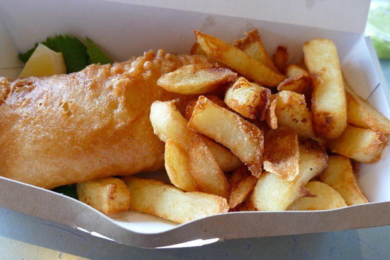 fish and chips Caroline Mills