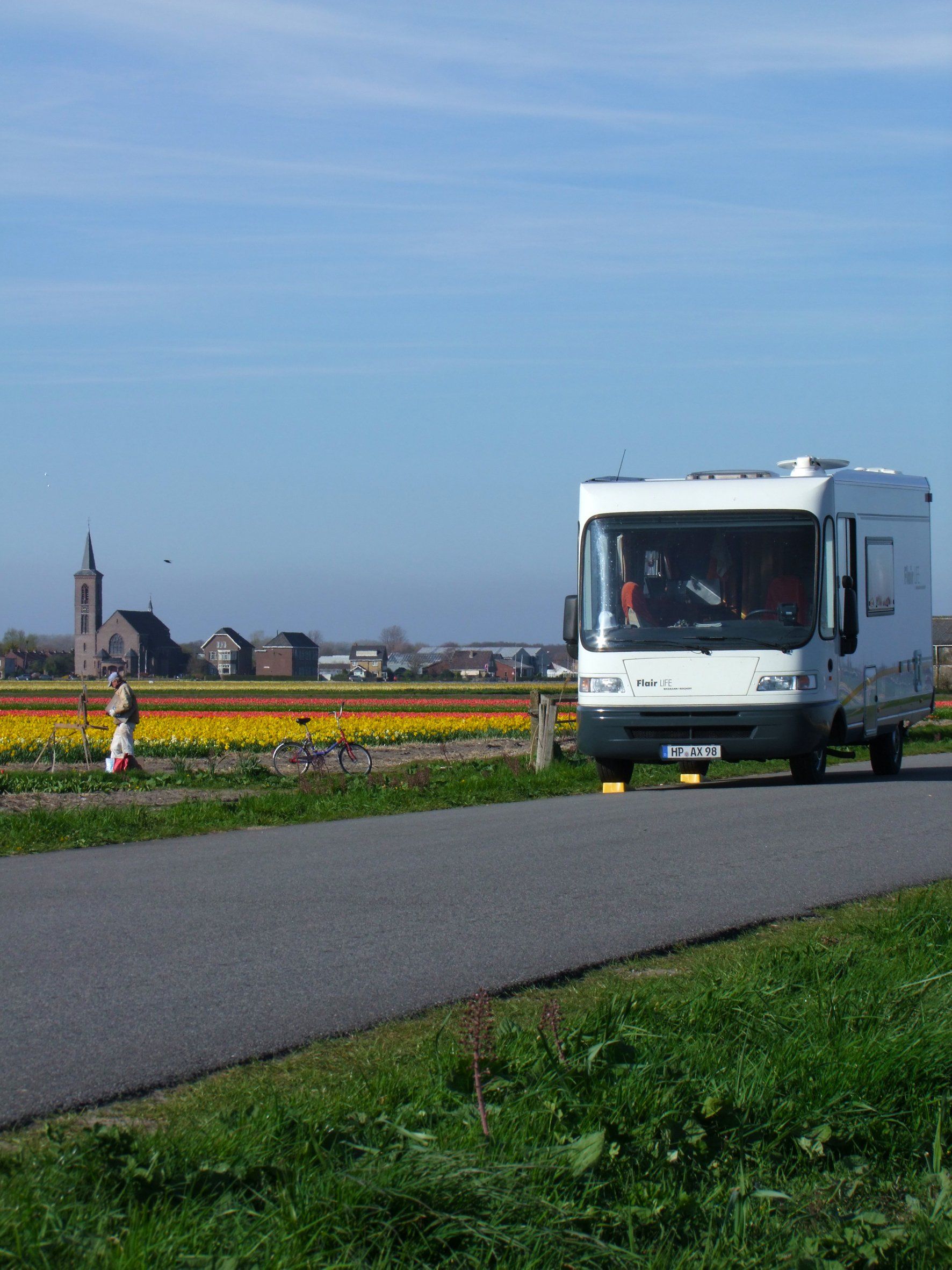 Netherlands bulbfieldi motorhome  Caroline Mills