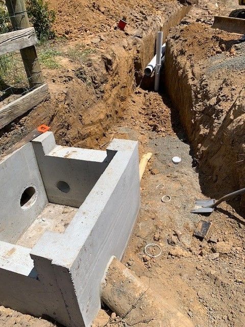 HVAC gauges: blue and red pressure gauges with yellow, blue, and red hoses.