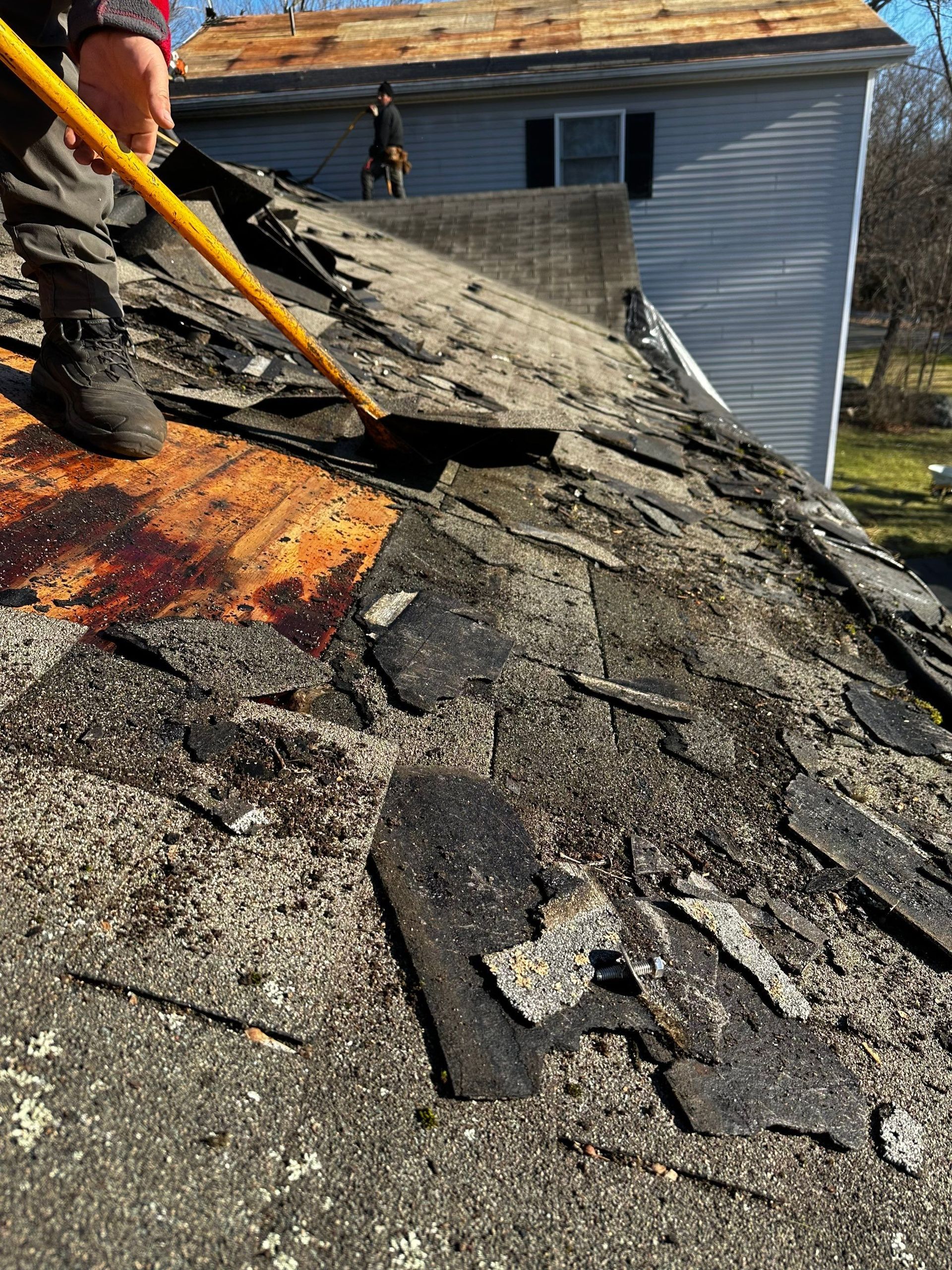 Roof before repair