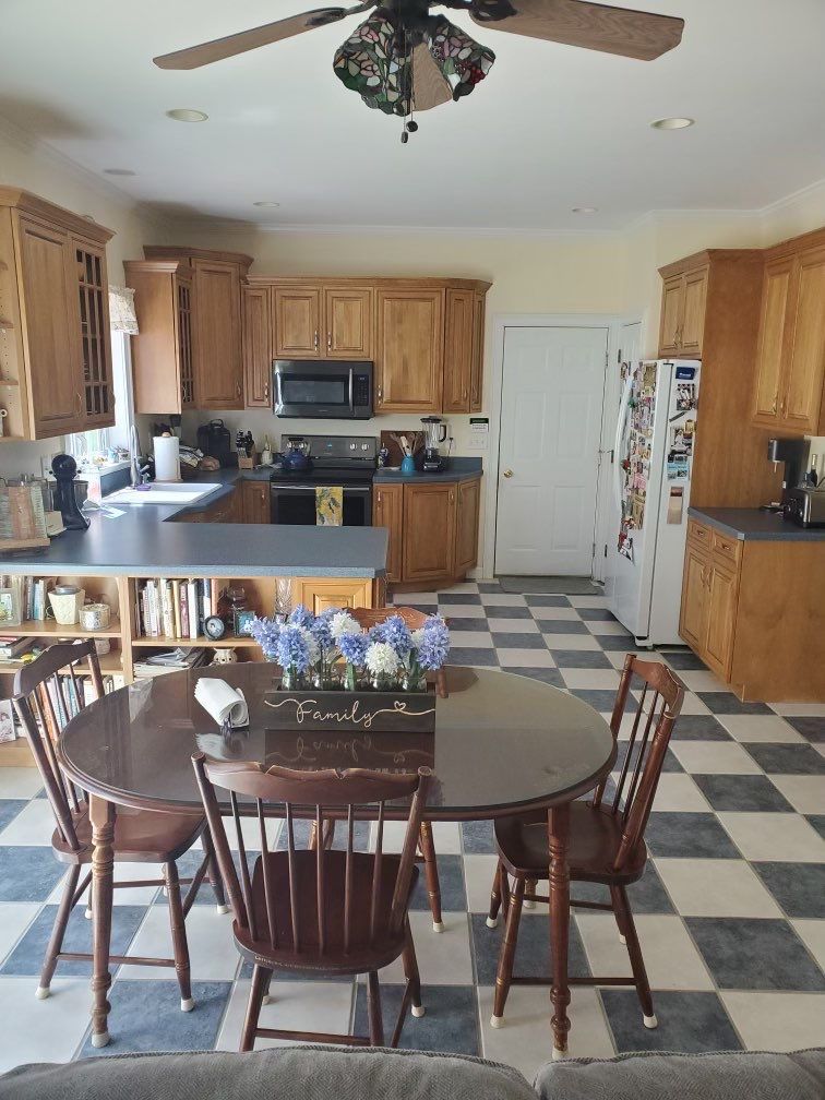 Kitchen before repair