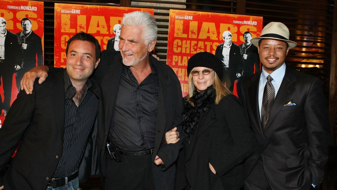 Director Richard Shepard, James Brolin, Barbra Streisand and Terrence Howard at 