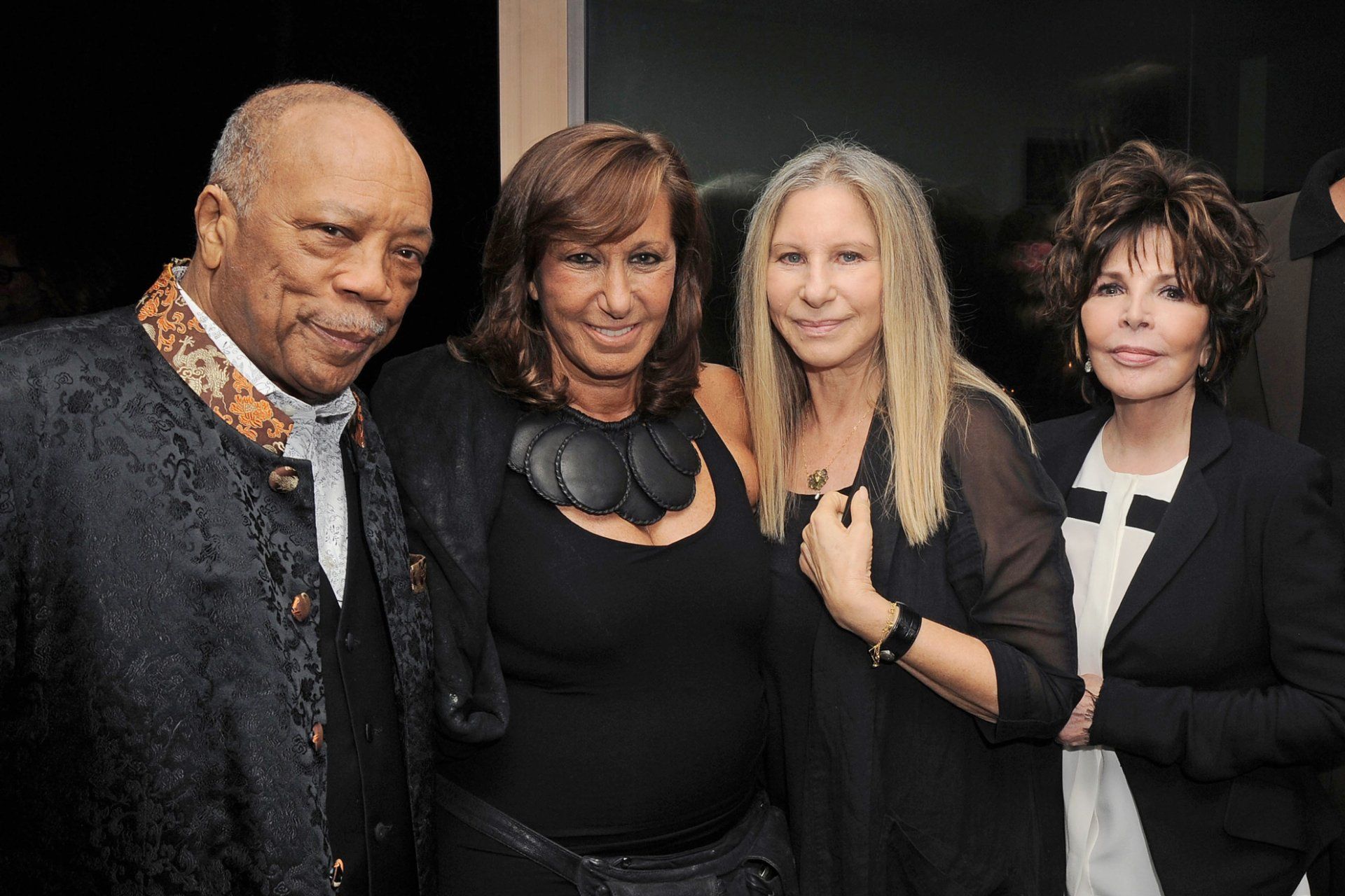 Quincy Jones, Donna Karan, Barbra, and Carole Bayer Sager. Photo by David Crotty
