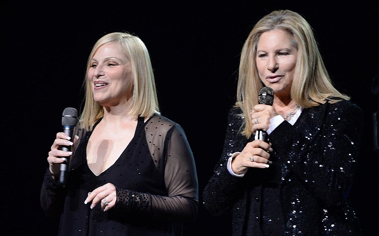 Roslyn Kind and Barbra Streisand