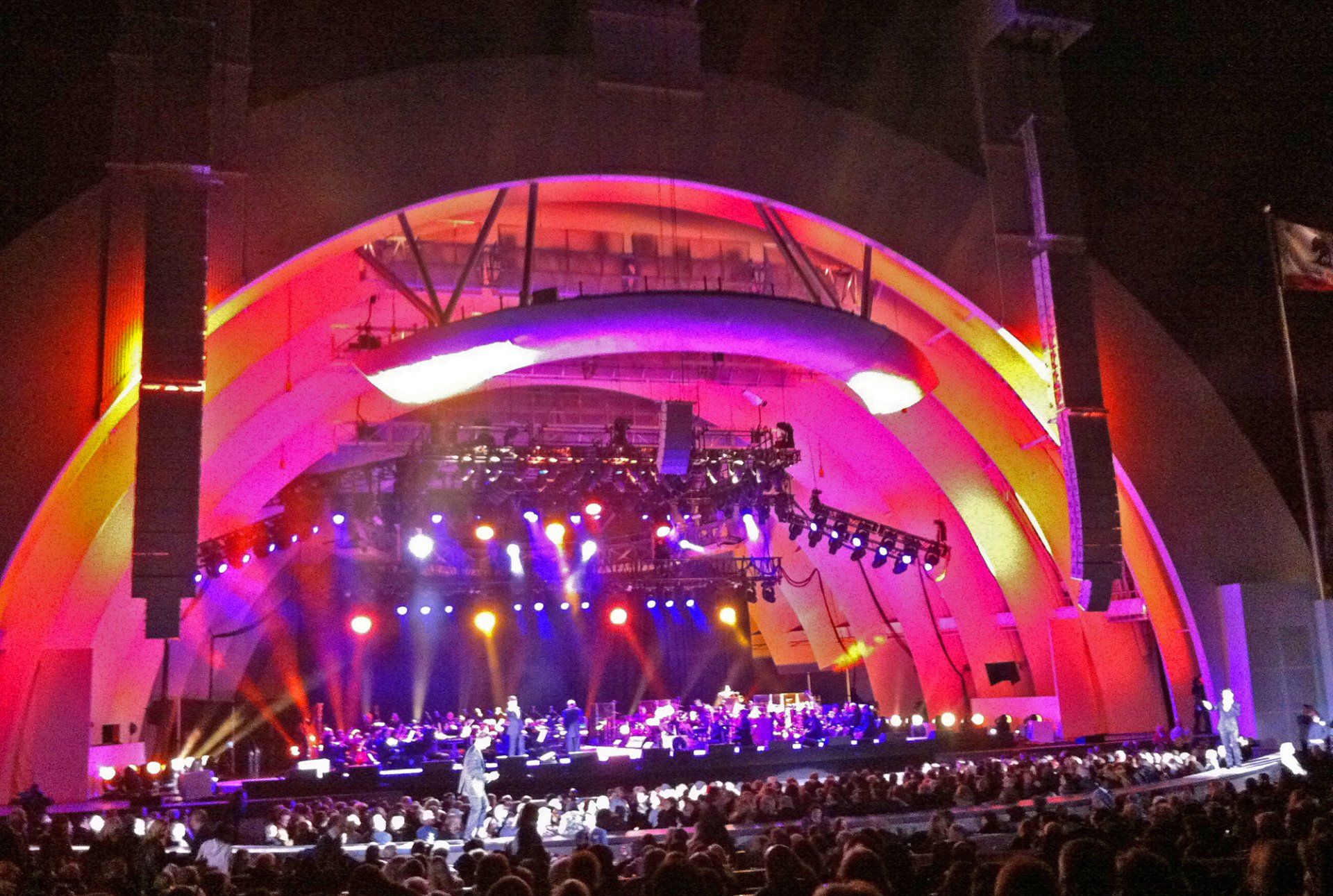 Il Volo on the stage at The Hollywood Bowl, 2012.