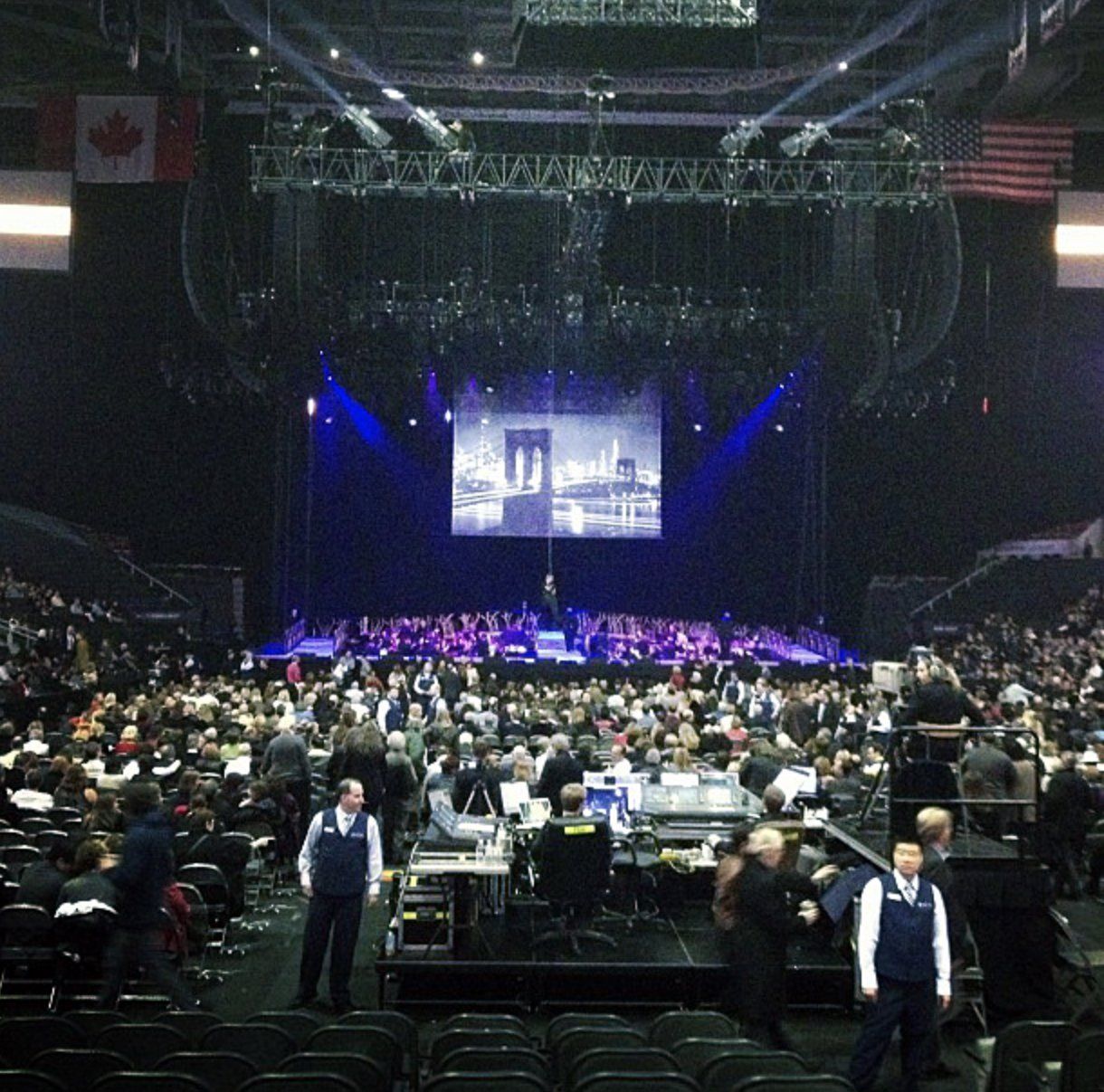 Fan photo of the Toronto stage