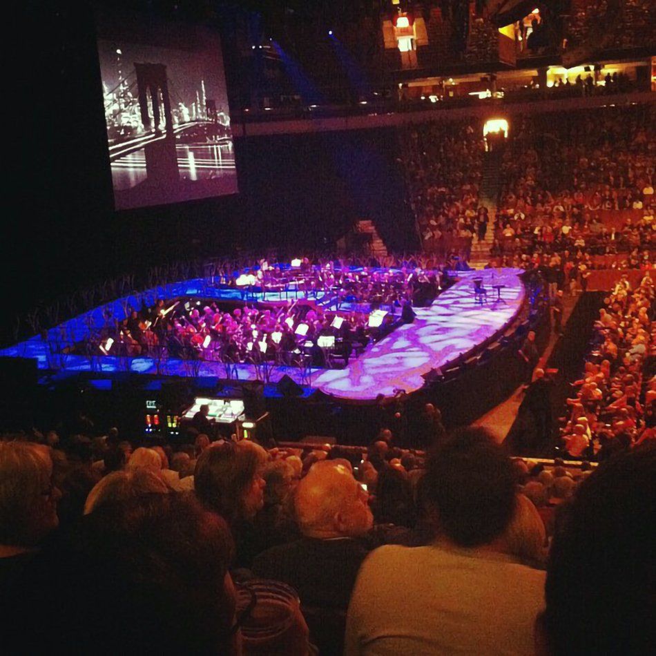 Photo of Streisand stage in Vancouver, 2012.