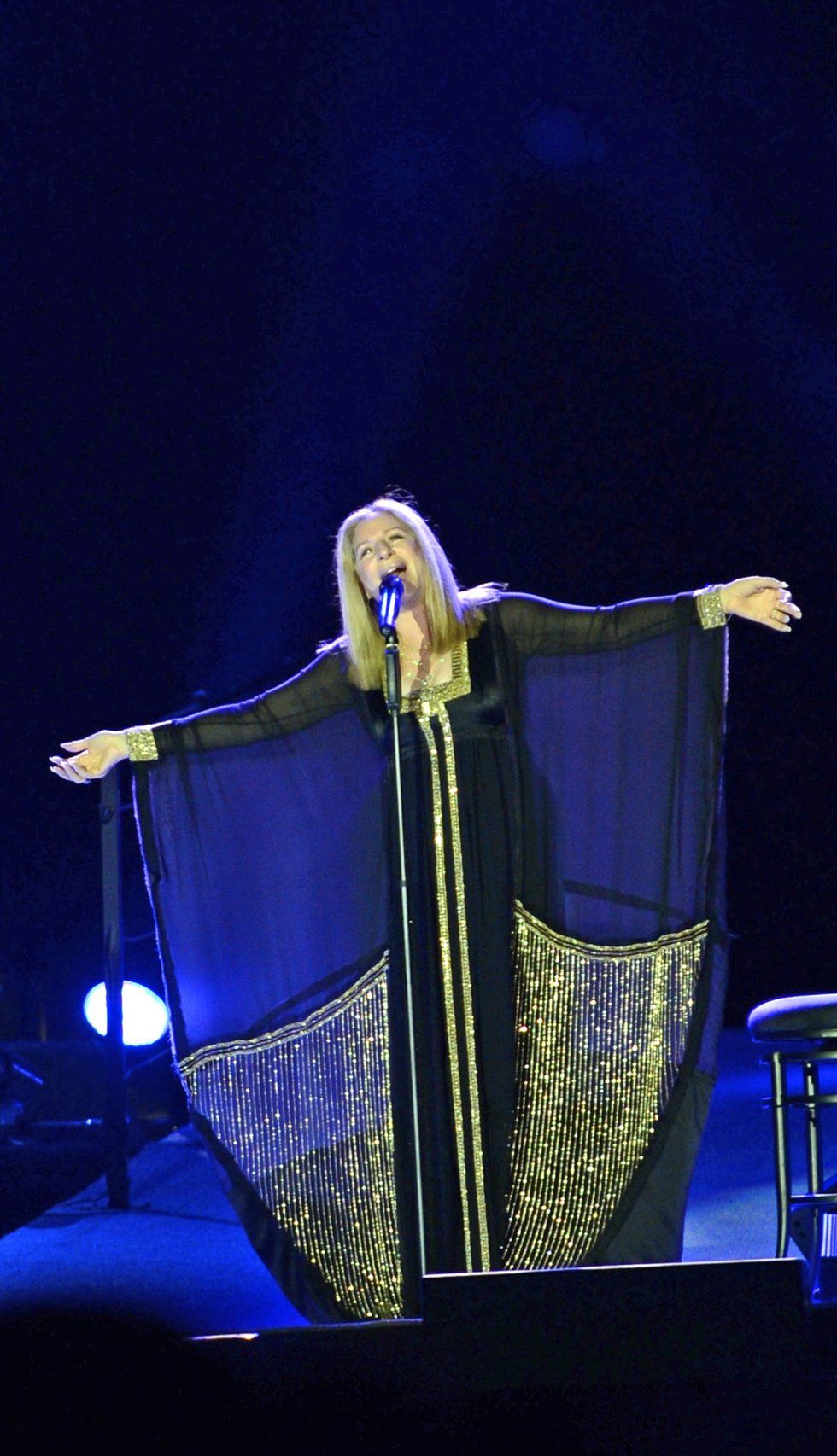 Streisand singing in Israel, 2013.